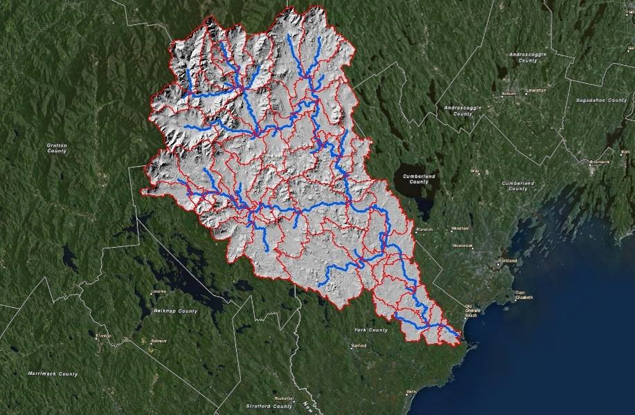Saco River Watershed for University of New England, Biddeford, ME